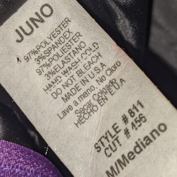 Juno Dress - Black & Purple Cocktail - Picture 5 of 5